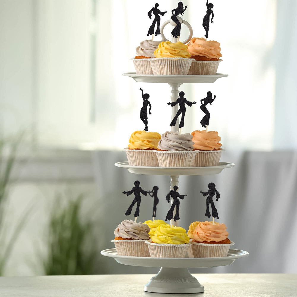 Gyufise birthday party cupcake toppers elevate dessert presentation.