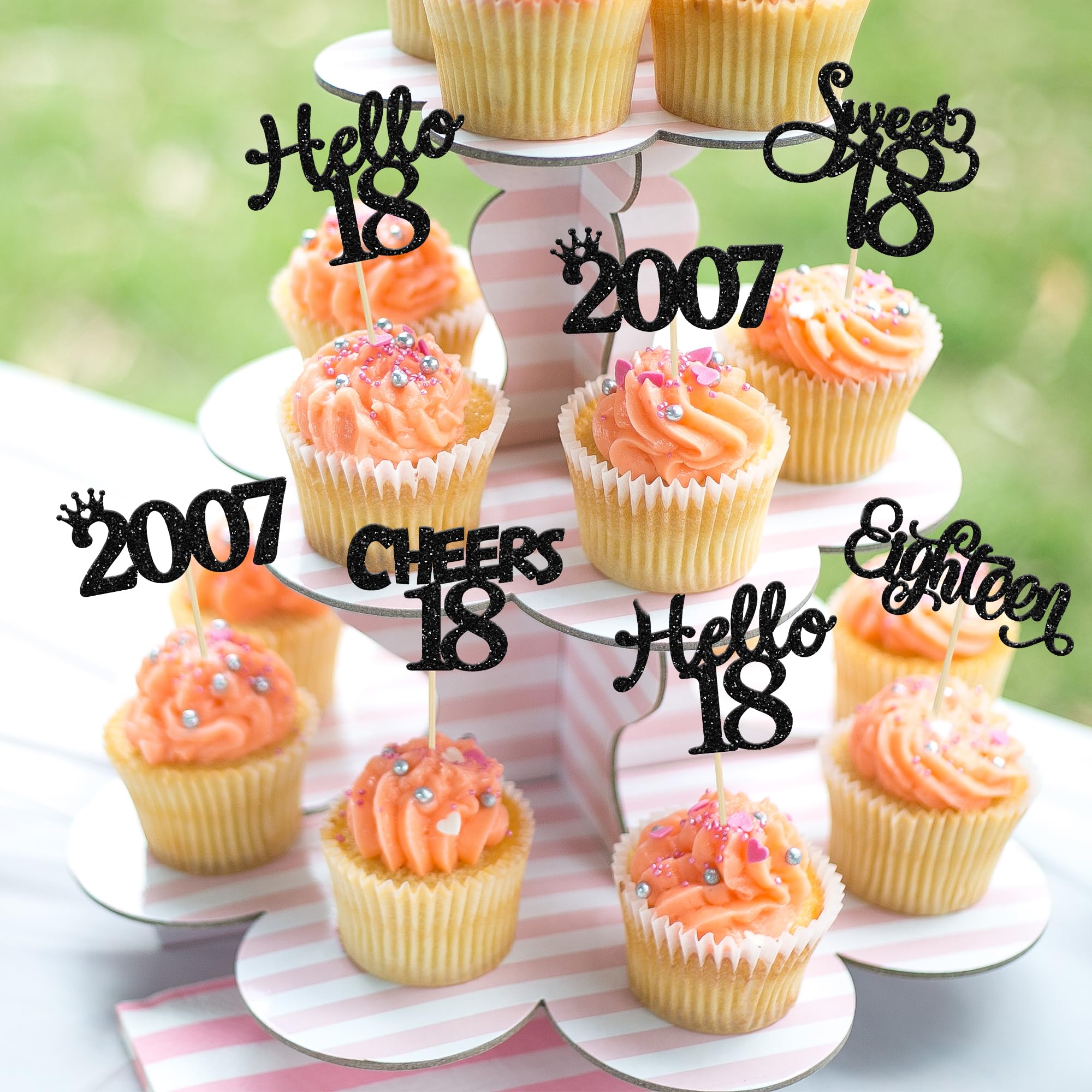 Gyufise black cake toppers add a stylish touch to milestone celebrations