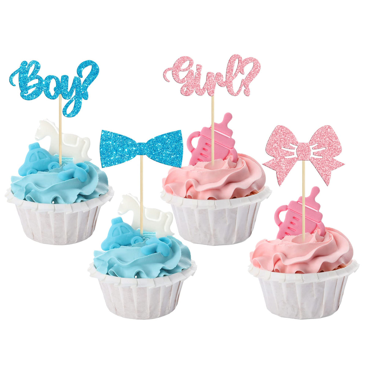 Gyufise boy picks cupcake toppers add playful vibe to birthday cupcakes