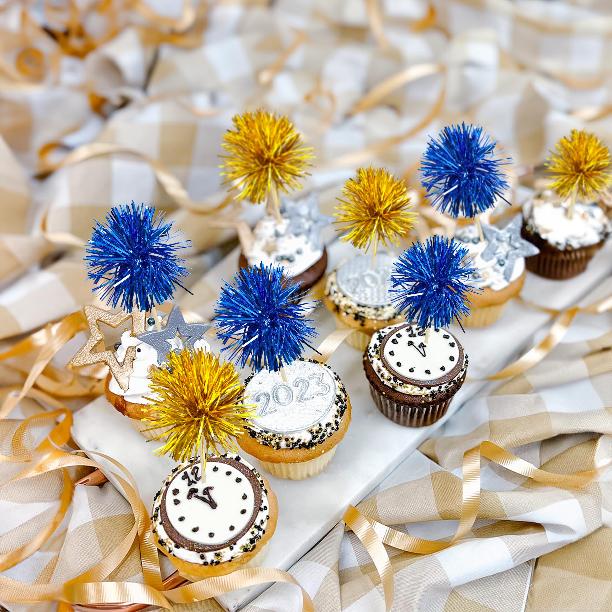Gyufise foil firework toppers for birthdays, weddings, and graduations.