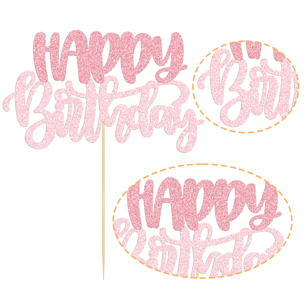 Gyufise cake topper stick pink makes insertion quick and easy into cakes.