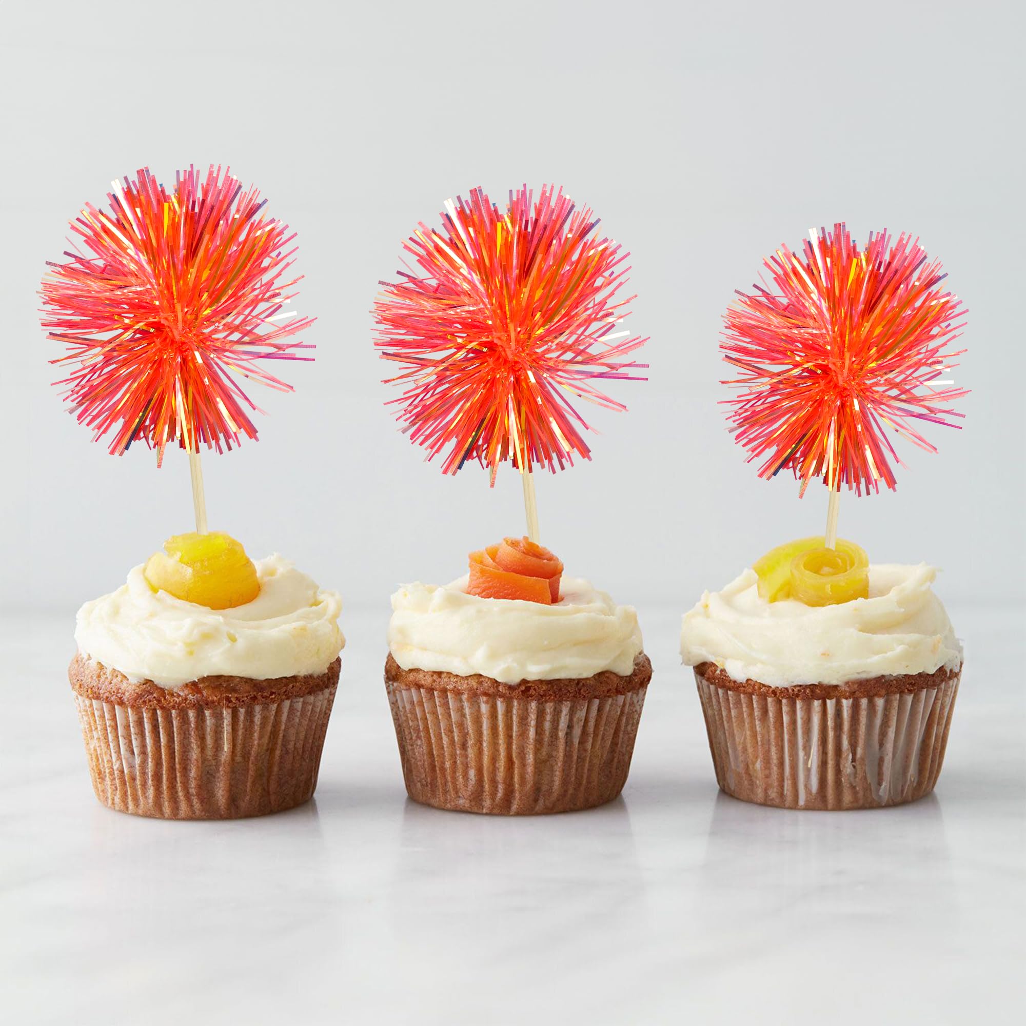 Gyufise dark orange party cake decor toppers brighten celebrations