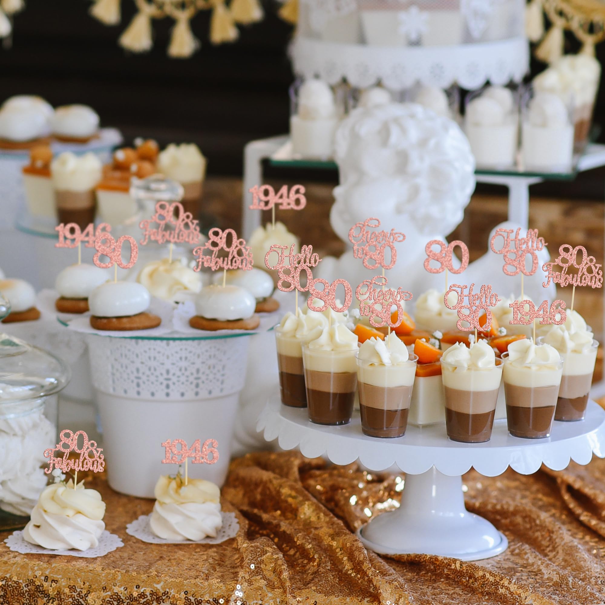 Gyufise dessert decorations collection for cupcakes, ice cream, and more.