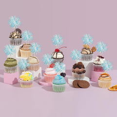Gyufise drink picks with tinsel add festive flair