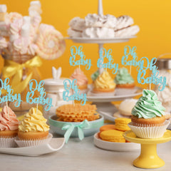 Gyufise gender reveal toppers add cute focal points to desserts