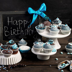 Gyufise glitter cake topper pack adds eye-catching shine.