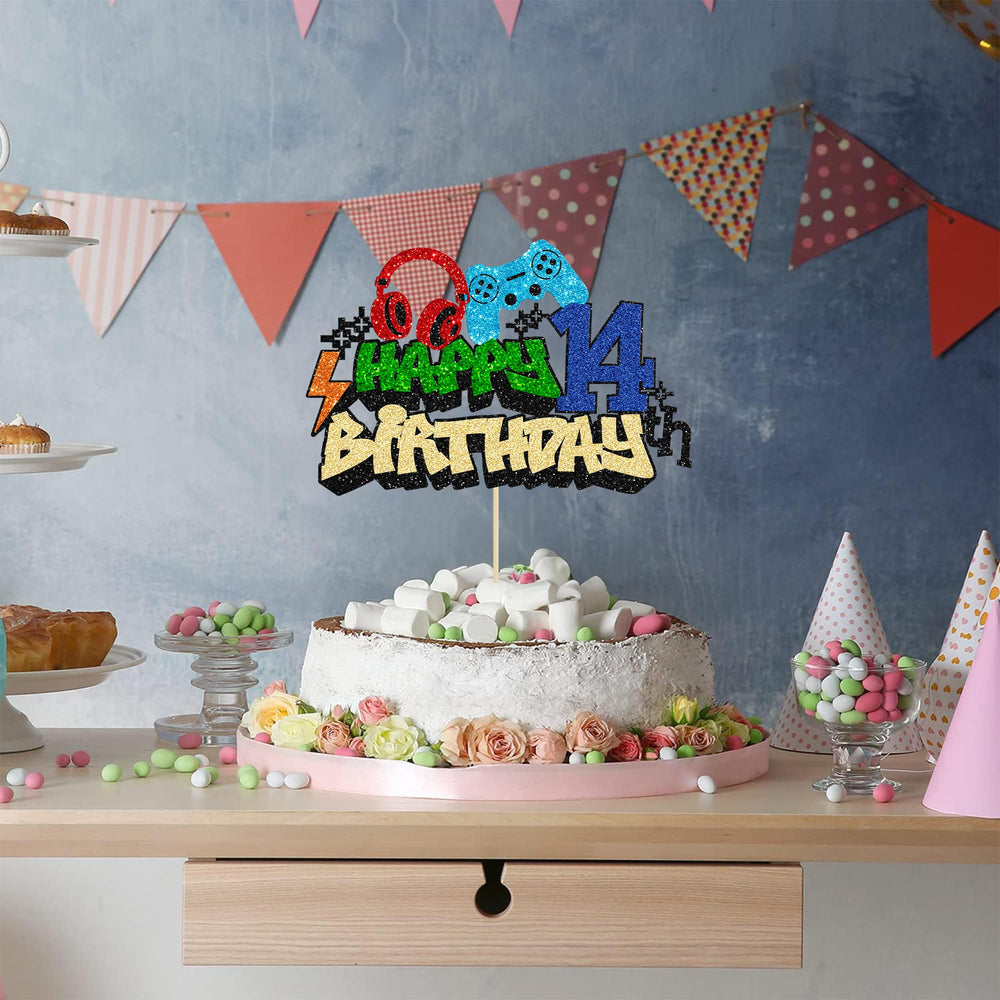 Gyufise One-piece cake topper with insert stick for easy placement.