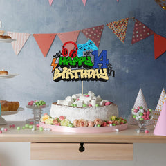 Gyufise One-piece cake topper with insert stick for easy placement.