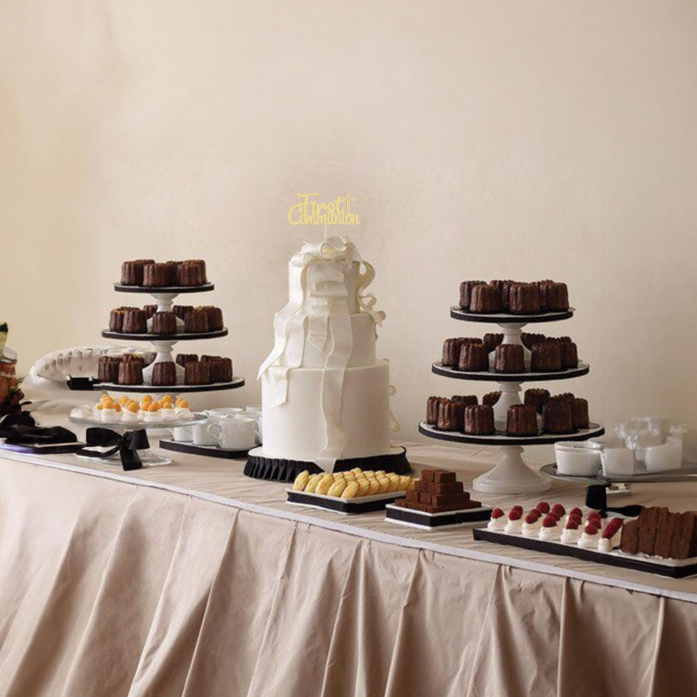 Gyufise God Bless design cake topper enhances themed events.