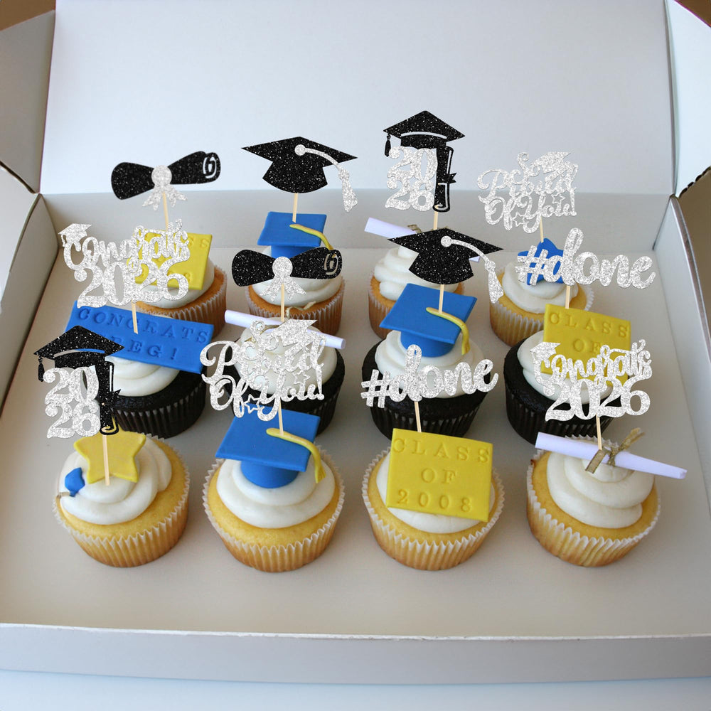 Gyufise graduation party decor adds cohesive theme without overpowering your treat.