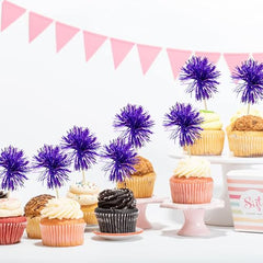 Gyufise toppers on a music-themed cake, perfect for party accents.