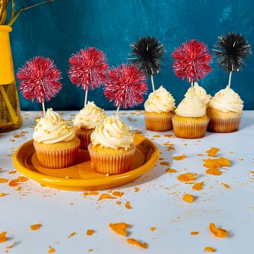 Gyufise music-theme cupcake topper adds celebratory flair to treats.