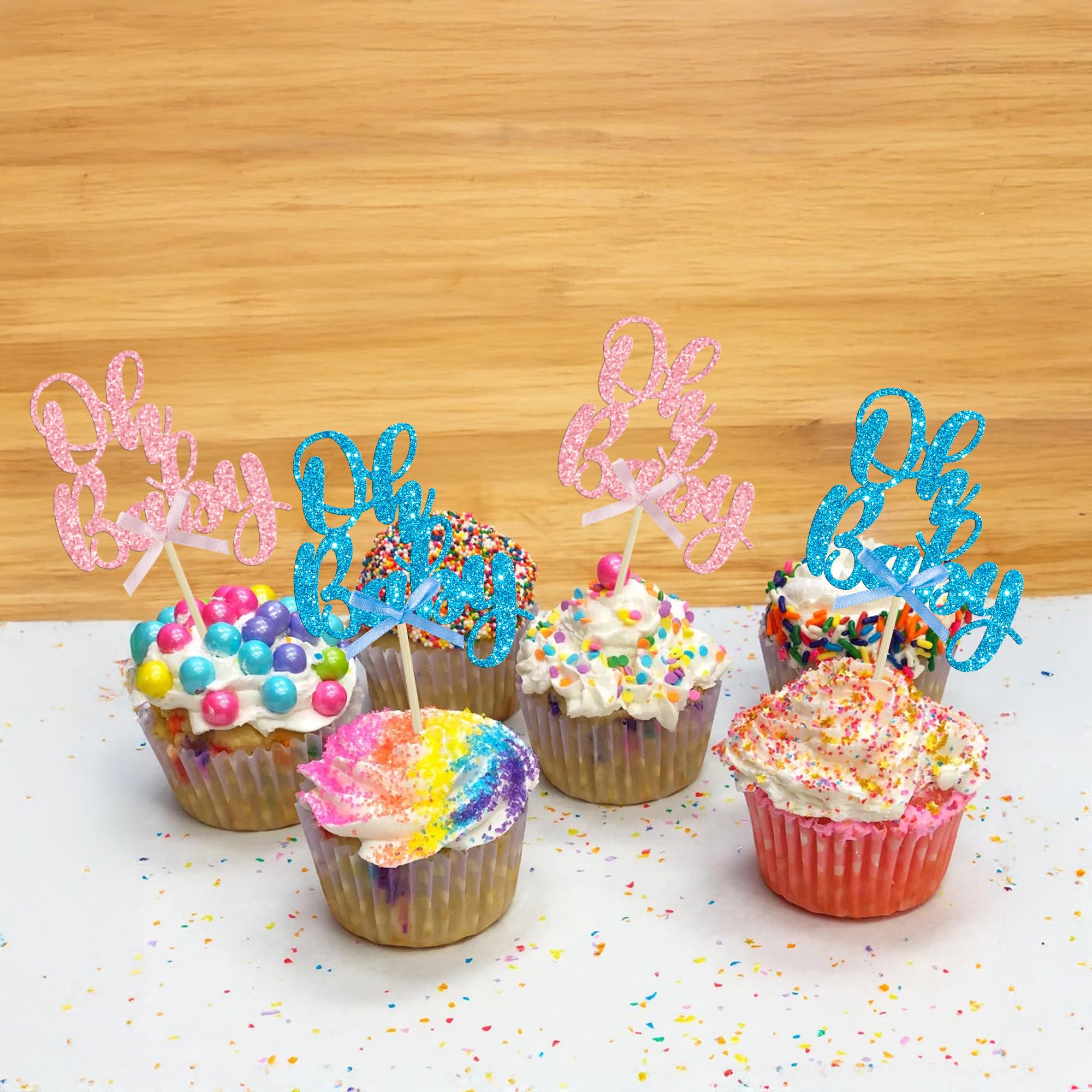 Versatile cake topper set for boy or girl themes