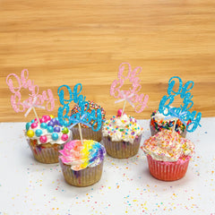Versatile cake topper set for boy or girl themes