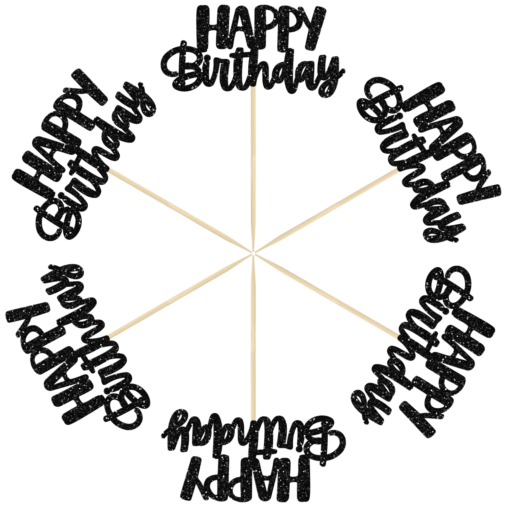 Gyufise paper cake topper with toothpick keeps decorations secure.
