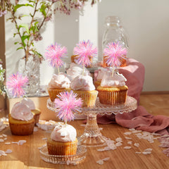 Gyufise party cake decor foils on desserts offer a decorative touch.