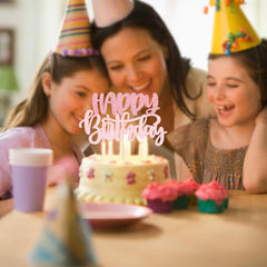 Gyufise party decor pink cake topper brings celebratory flair to gatherings.