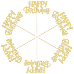 Gyufise party decor toppers are easy to insert into cupcakes.