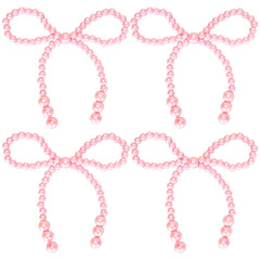 Gyufise Pearl Bow Cake Toppers packaging highlights 15-piece set