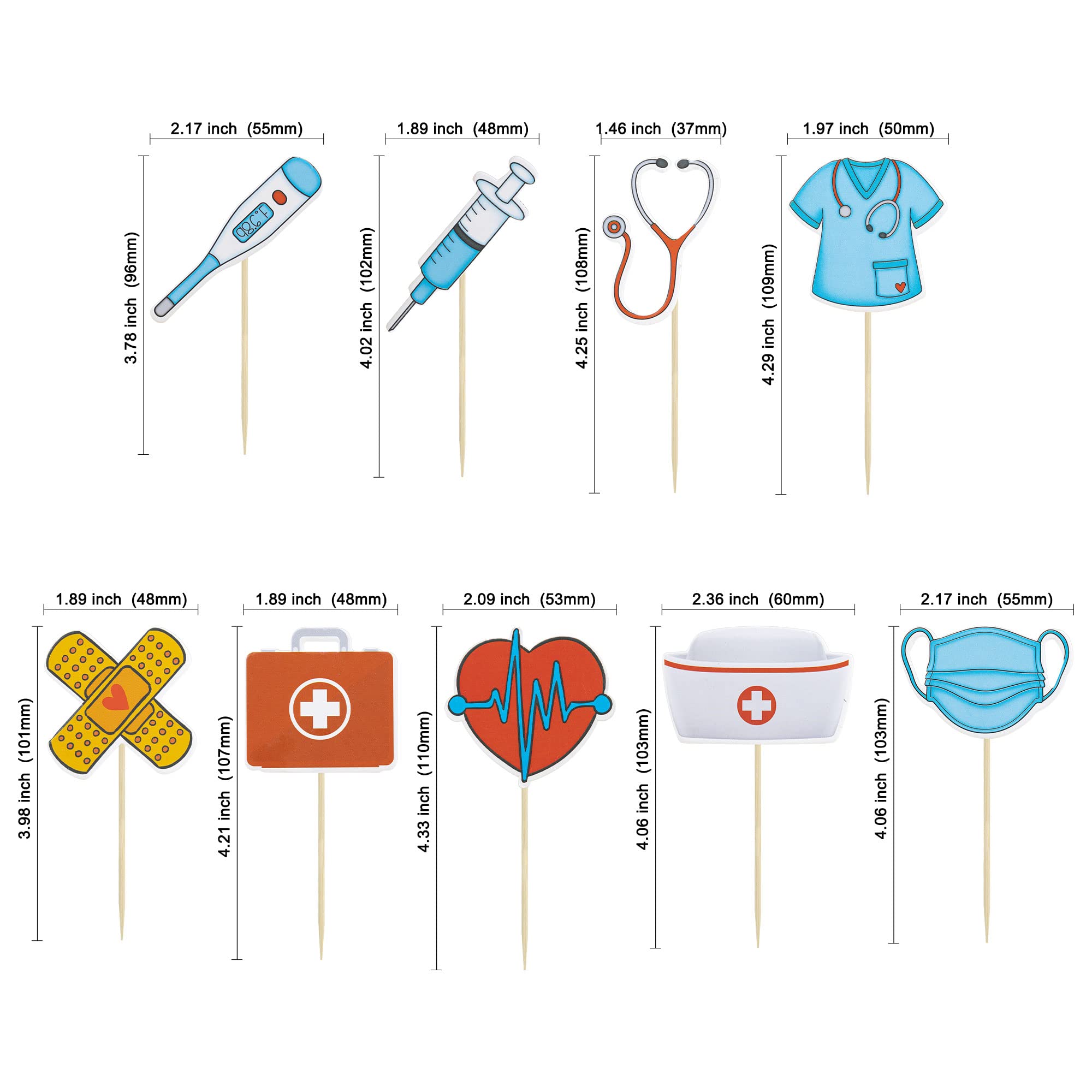 Gyufise preassembled nurse cake picks save time decorating celebrations