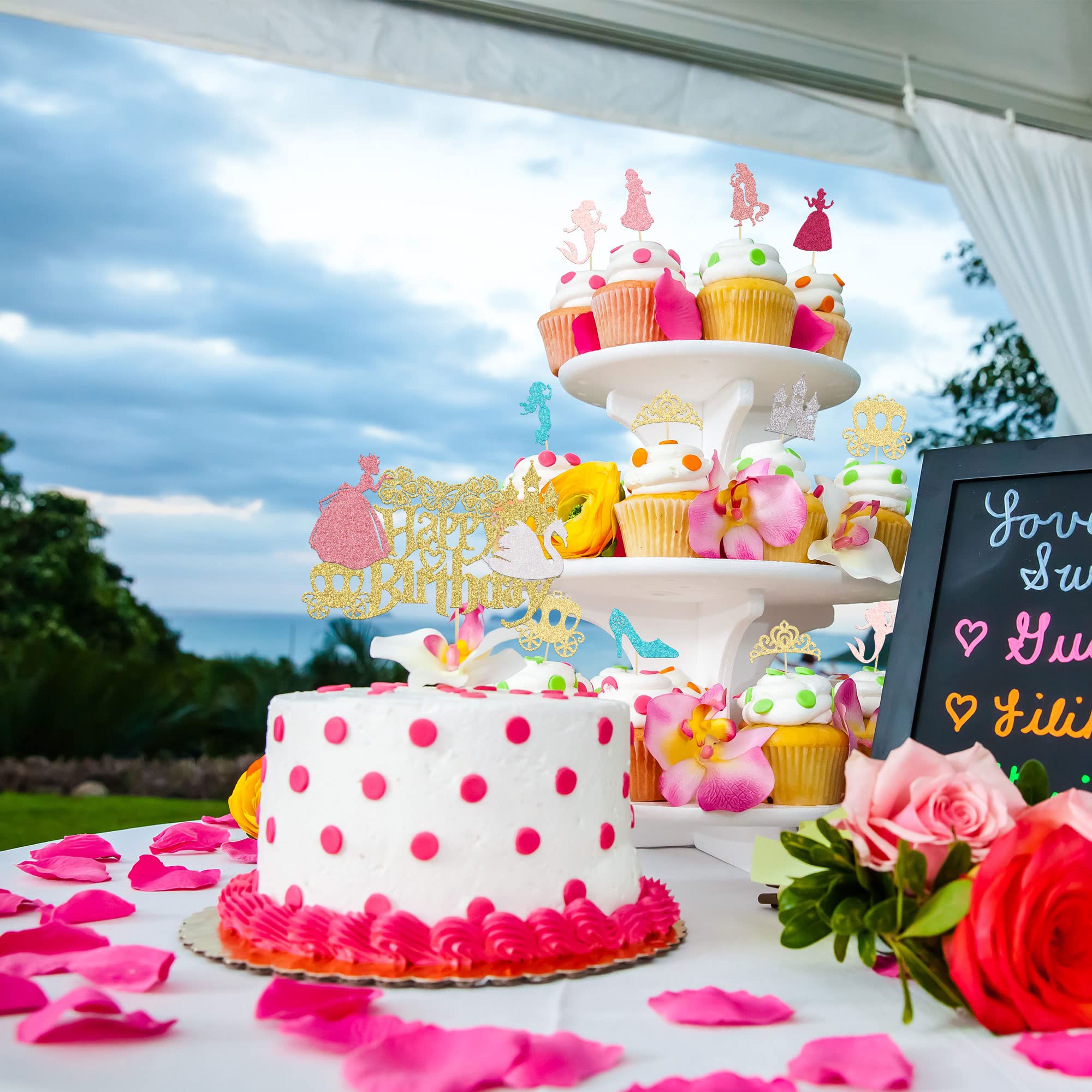 Gyufise Princess toppers ideal for kids' parties and birthday celebrations.
