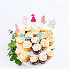 Gyufise 36-piece pack of assembled toppers for quick cake decorating.
