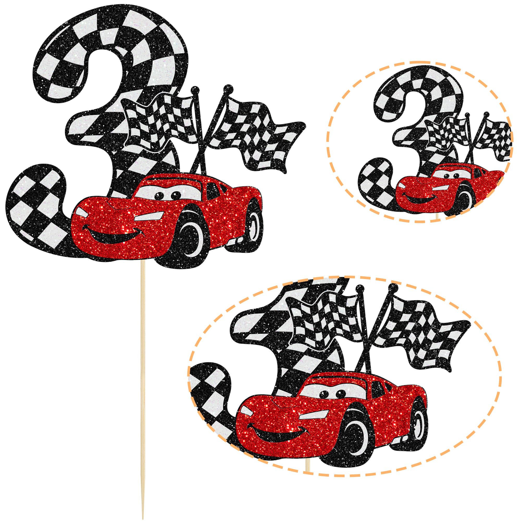 Gyufise Race Car Theme Party Decor for racing celebrations.