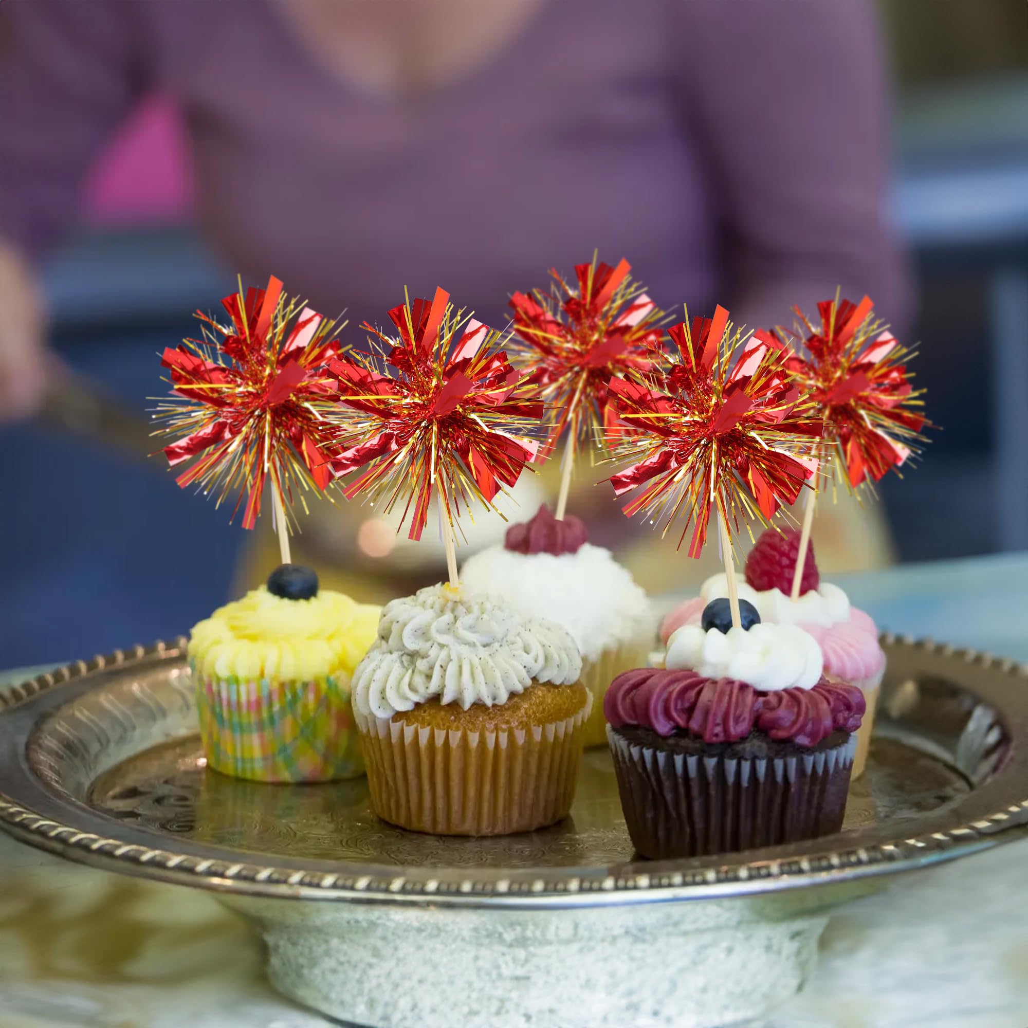Gyufise ready to use cupcake picks ideal for birthdays and weddings.