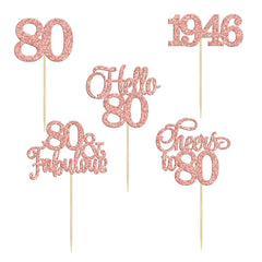 Gyufise single-sided cake toppers with plain back for clean display.