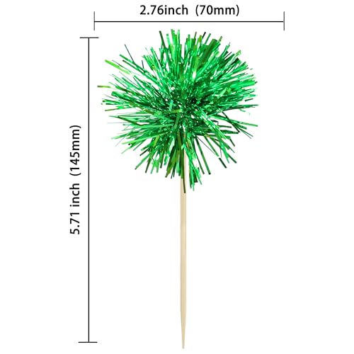 Gyufise sparkle-tinsel cake decorations add festive sparkle to desserts and drinks