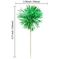 Gyufise sparkle-tinsel cake decorations add festive sparkle to desserts and drinks