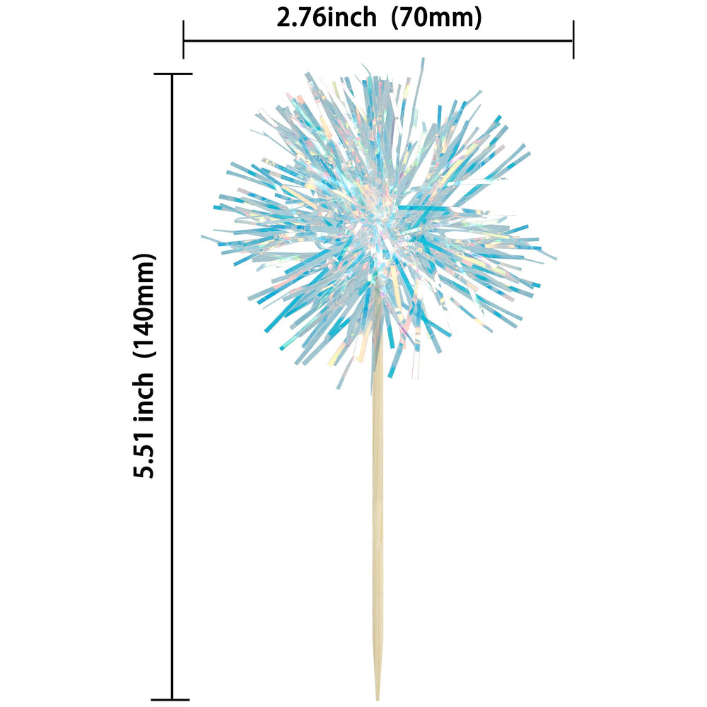 Gyufise sparkle tinsel cake toppers brighten cupcakes and desserts