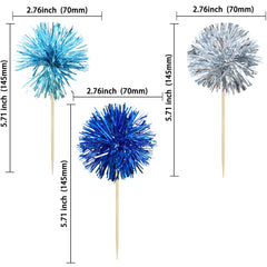 Gyufise sparkle tinsel cake toppers add shimmering drama to celebrations.