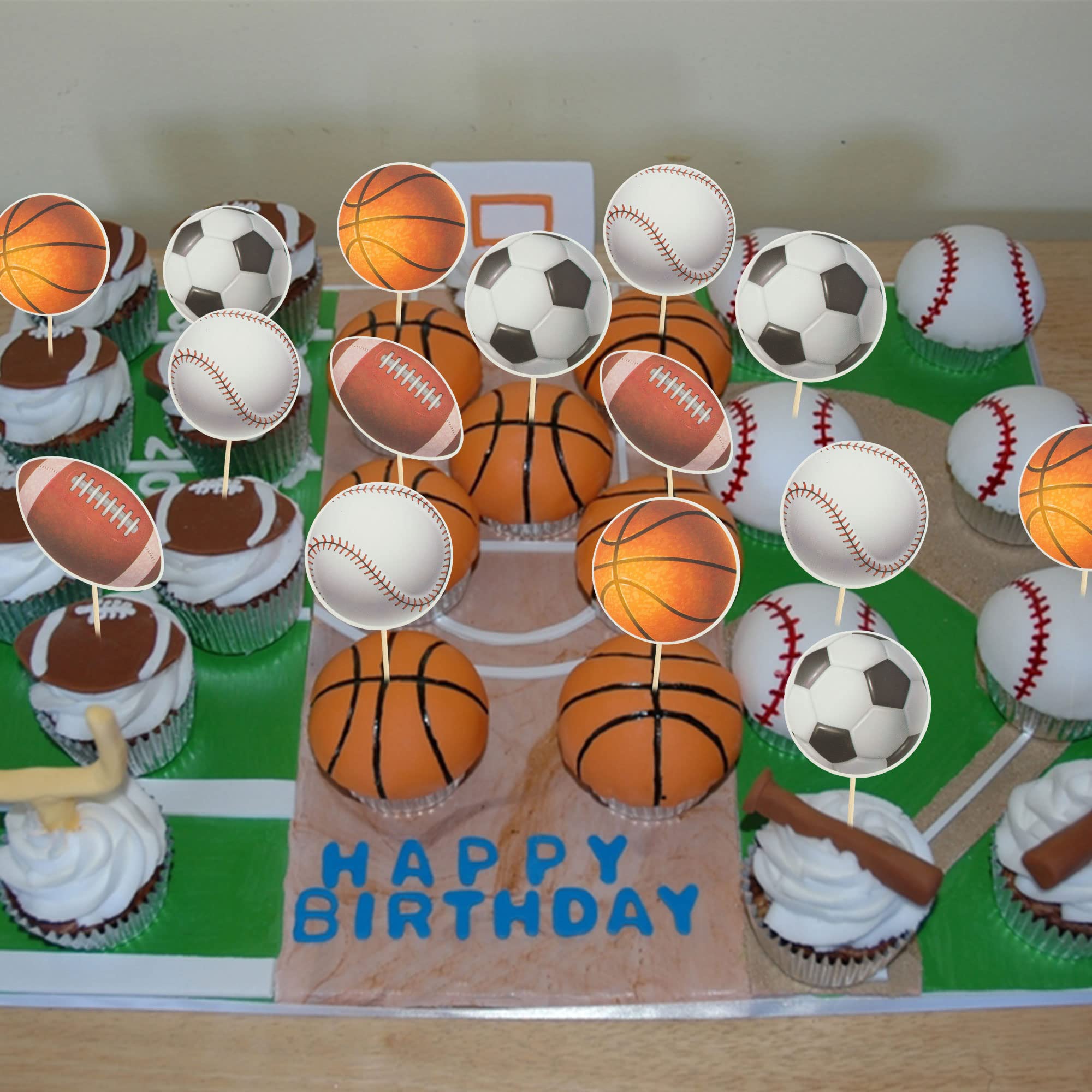 Gyufise all-sports theme toppers suit mixed sports celebrations.