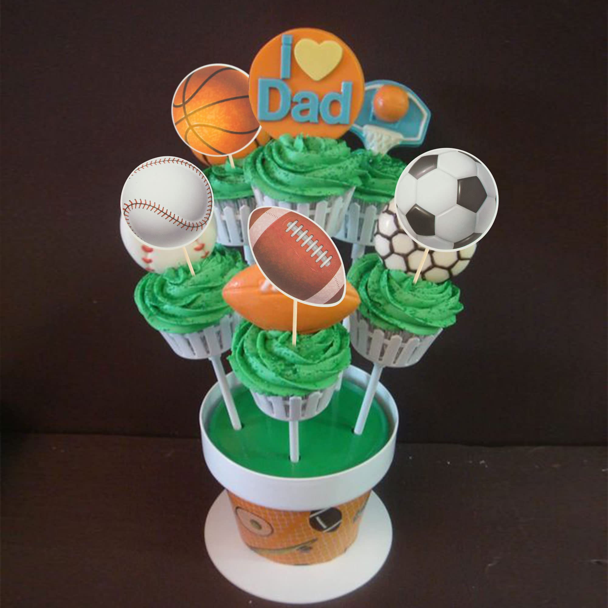 Gyufise rugby ball toppers bring bold flair to party desserts.