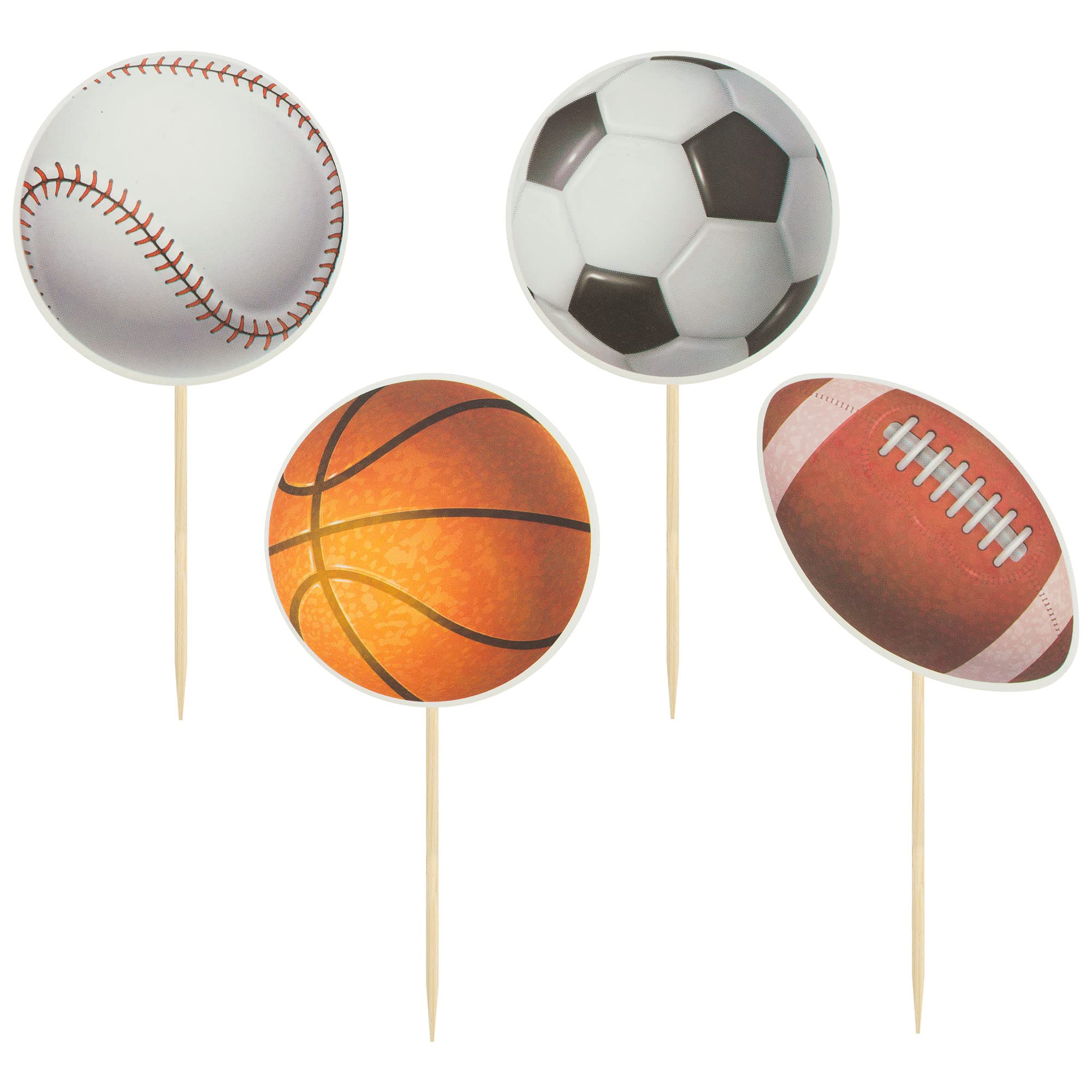 Gyufise soccer ball cupcake toppers decorate treats for team celebrations.