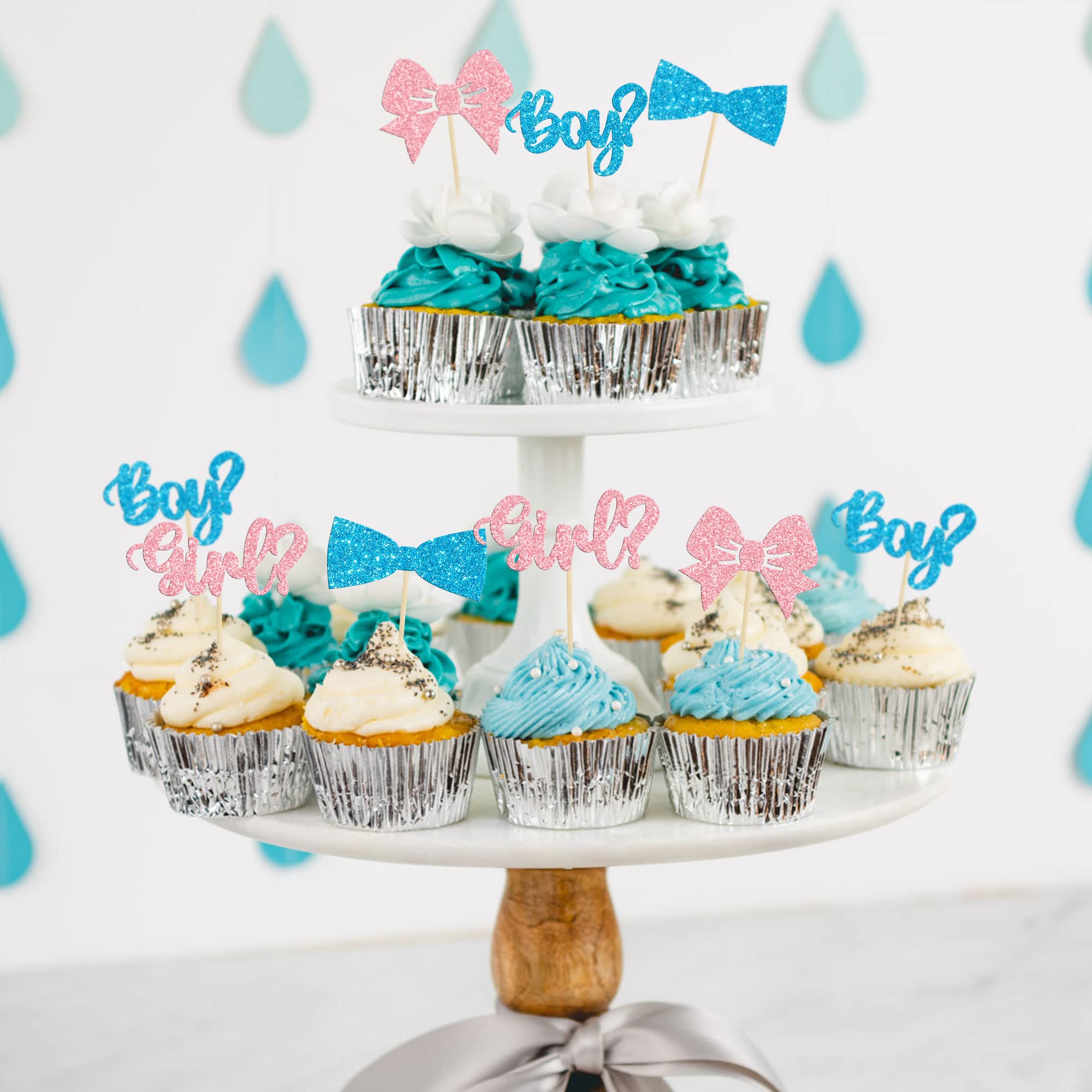 Gyufise tie picks cupcake toppers bring classy party detail to cupcakes
