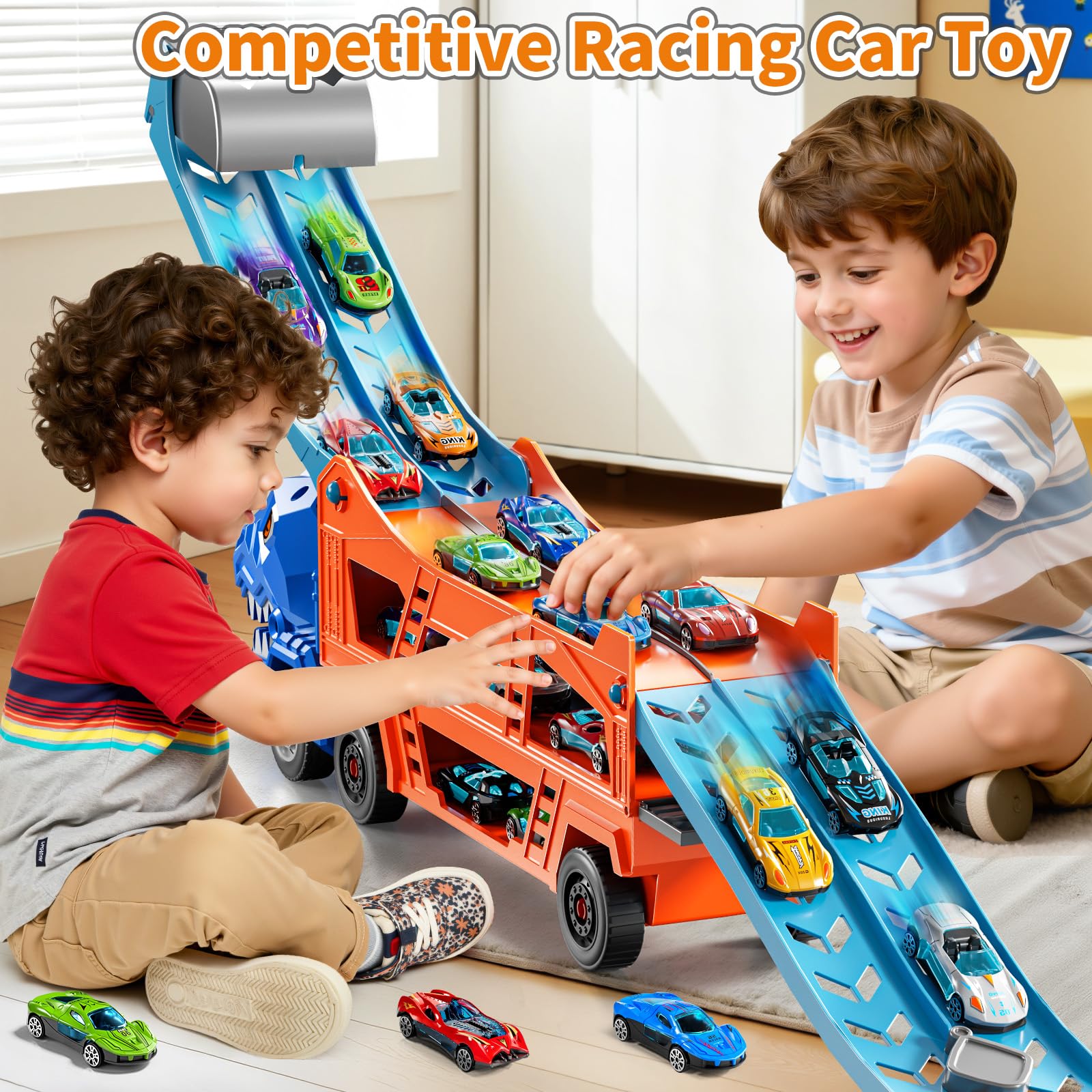GYYCKTD Dinosaur Race Track Expansion invites dynamic racing and imaginative stories