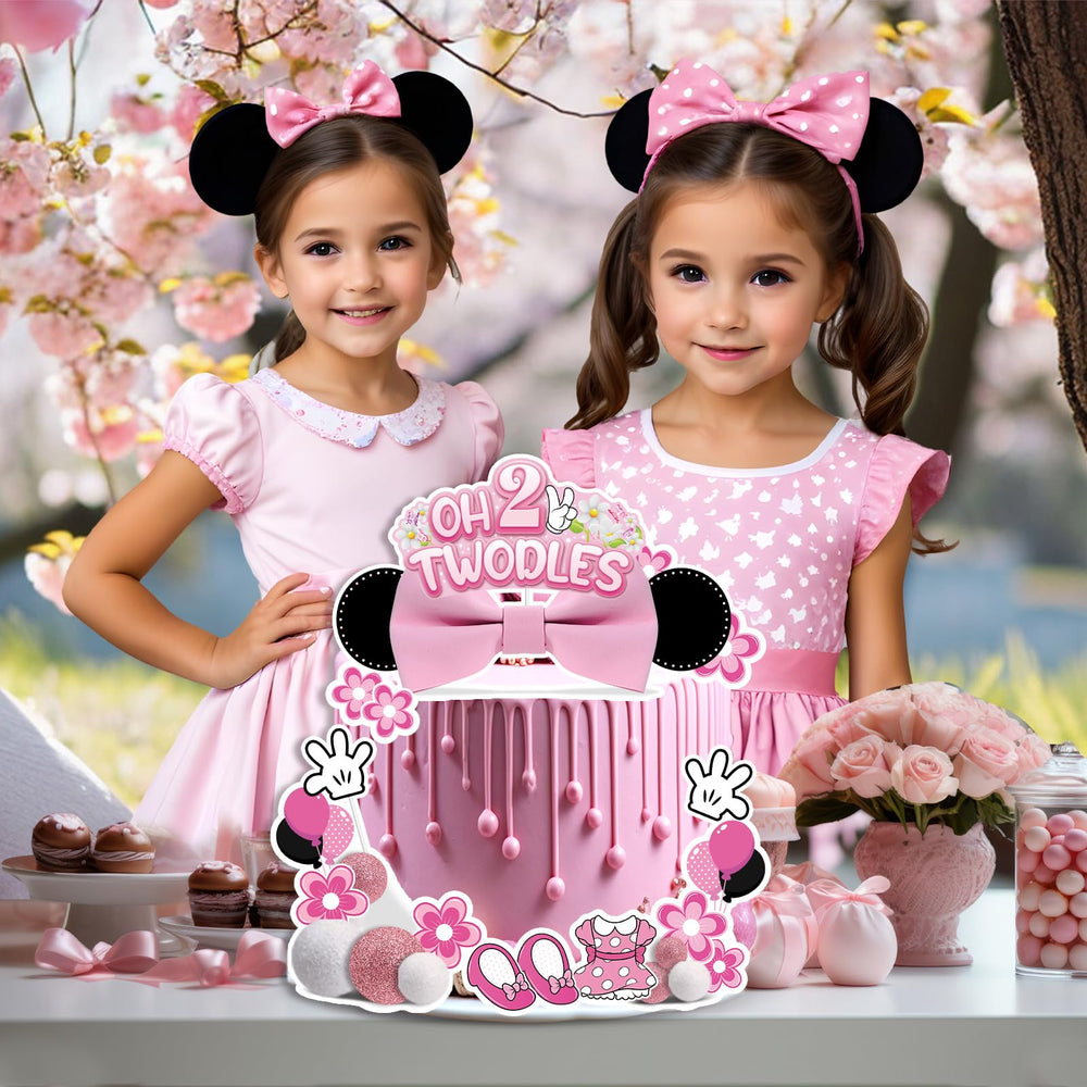 GZDUCK Oh Twodles pink bow adds a cute finishing touch