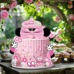 GZDUCK Oh Twodles white mini balloons complement pink decor
