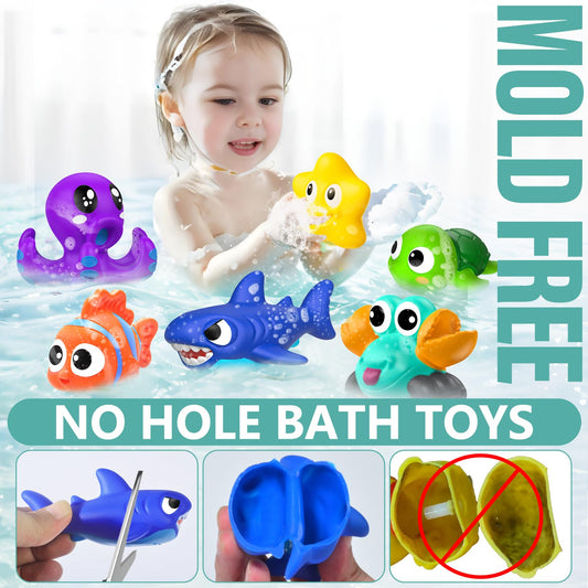 GZHFMUS ocean bath toys octopus: bright colors stimulate visual recognition and creativity.