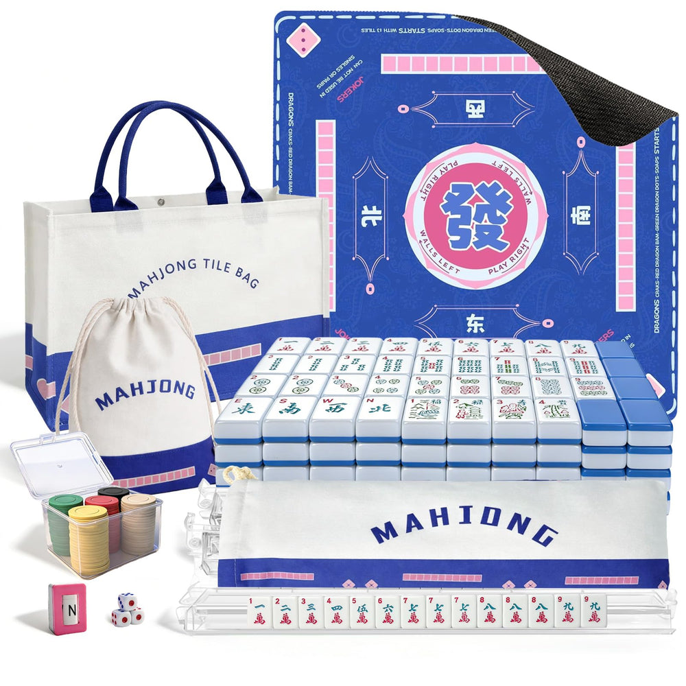 GZIXBDA American Mahjong tiles 166 for portable on-the-go play