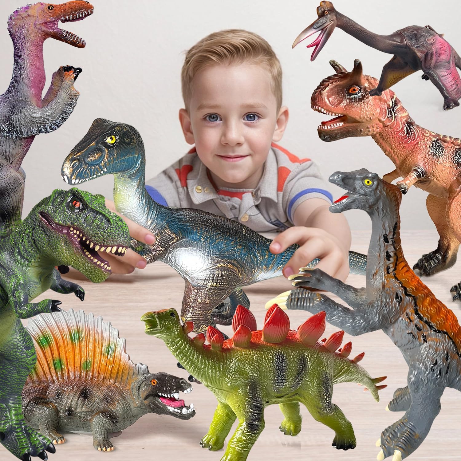 Gzsbaby dinosaur toy figure 3 encourages creative play and storytelling.