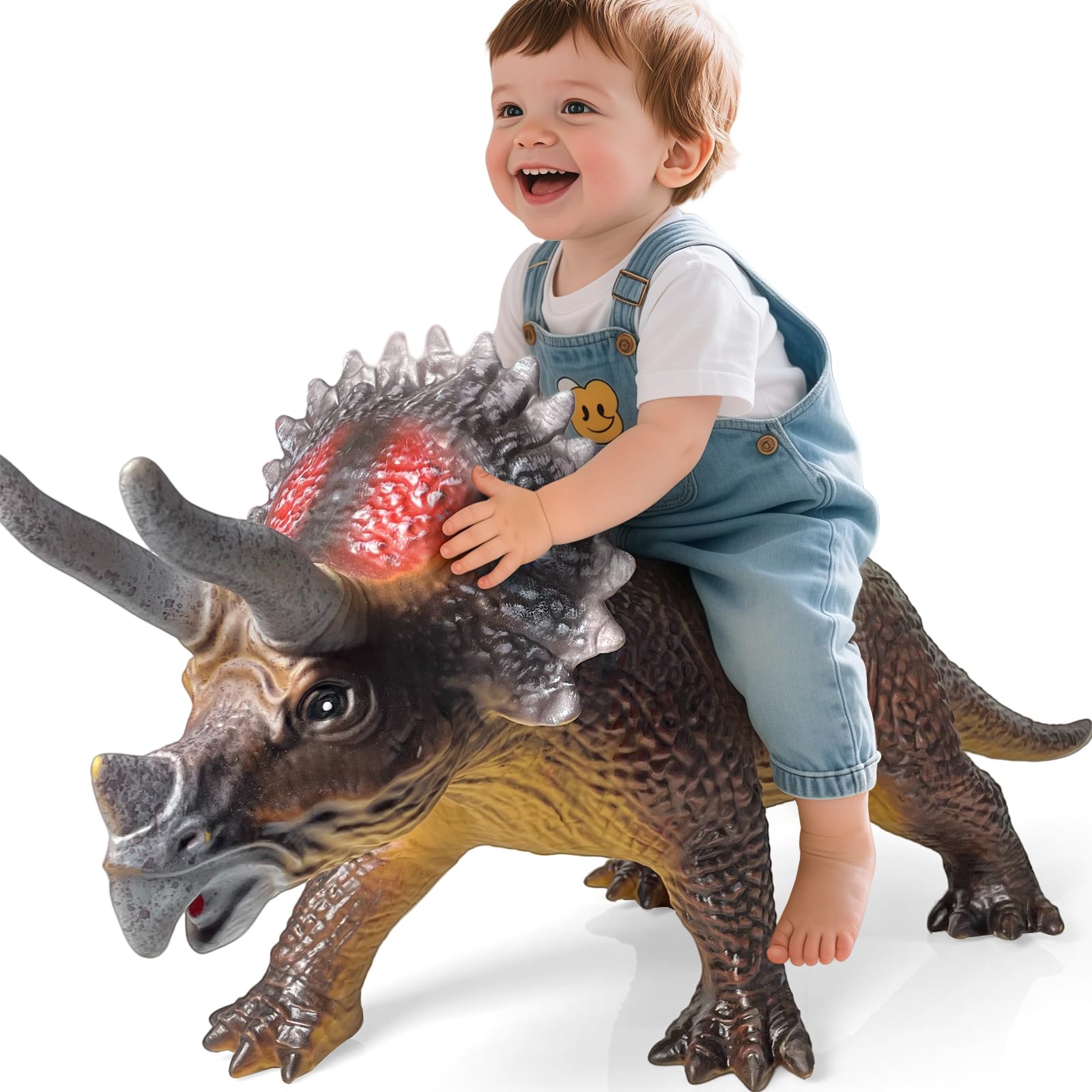 Gzsbaby 32-inch Triceratops makes a memorable gift for birthdays and parties.