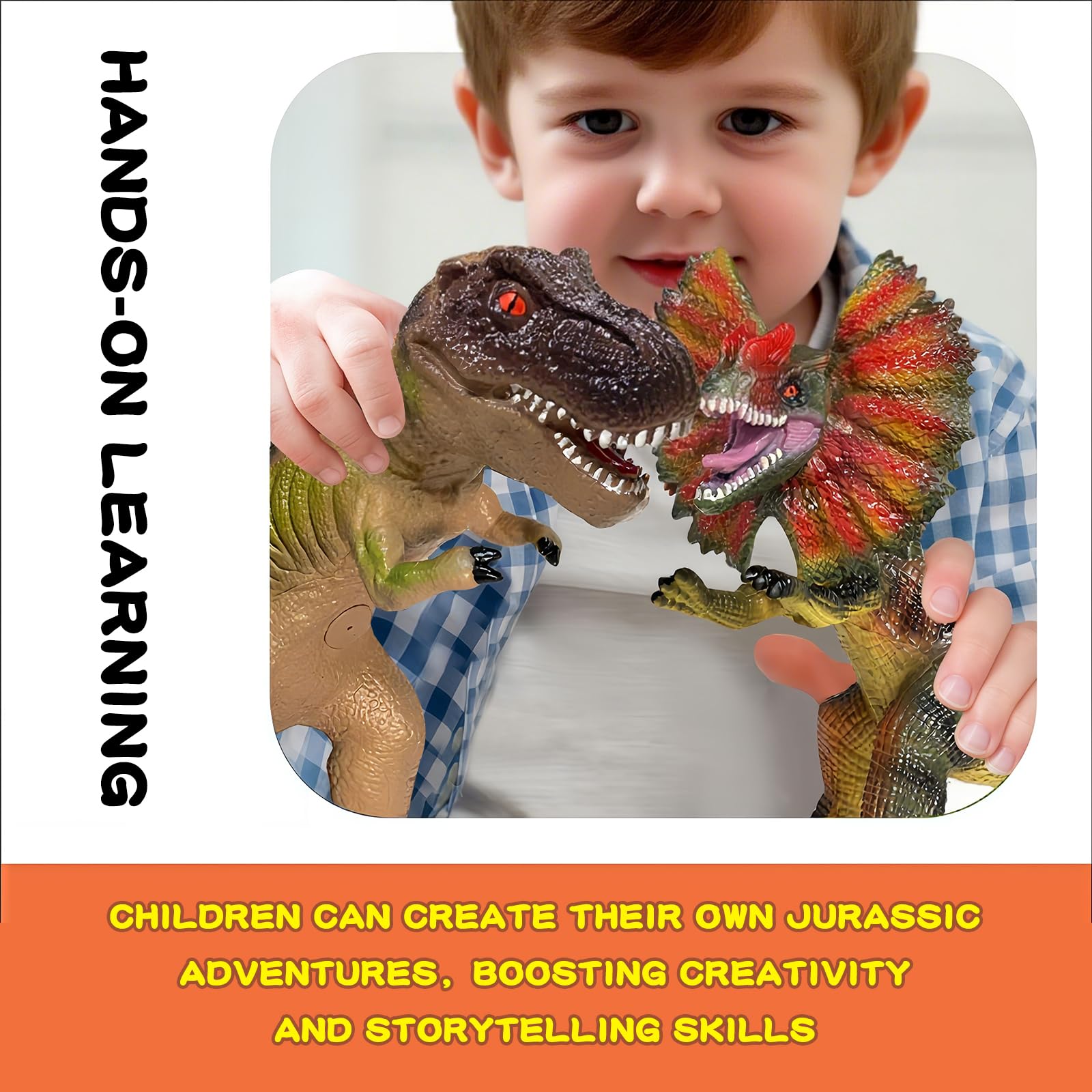 Gzsbaby Spinosaurus figure for dynamic prehistoric action.