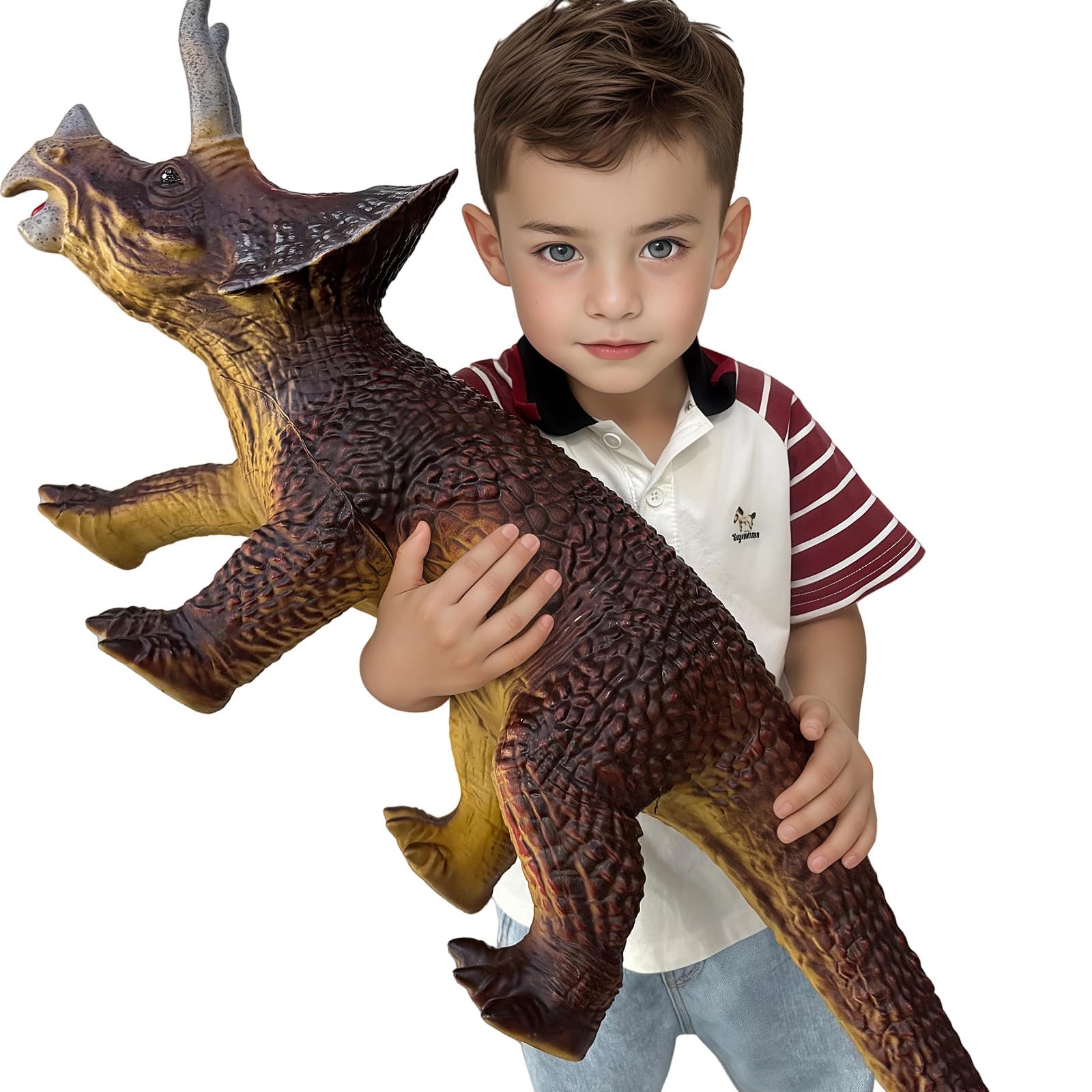 Gzsbaby giant Triceratops with detailed texture sparks imaginative learning.