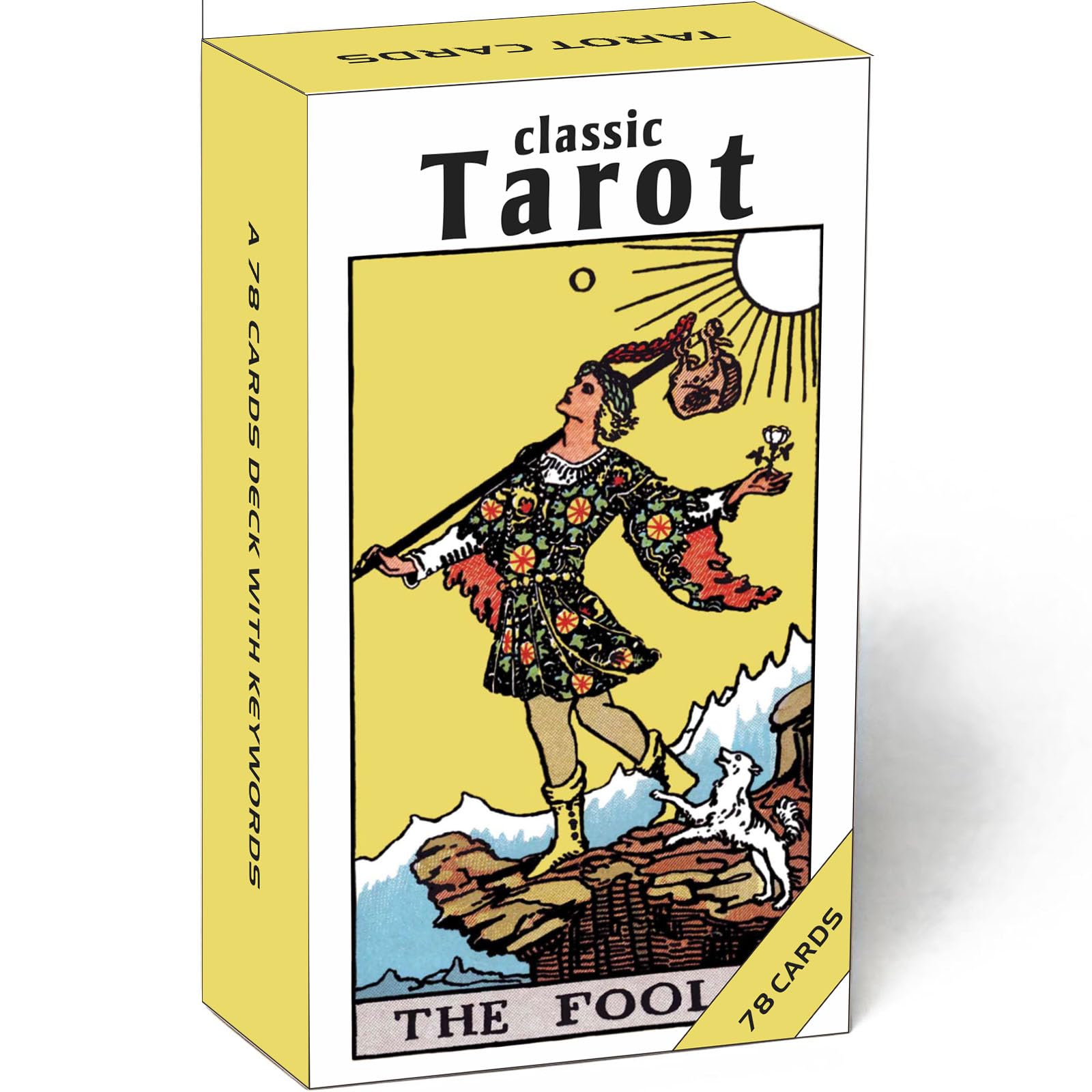 GZSYXHJYXGS classic tarot deck of 78 cards for beginners and seasoned readers.