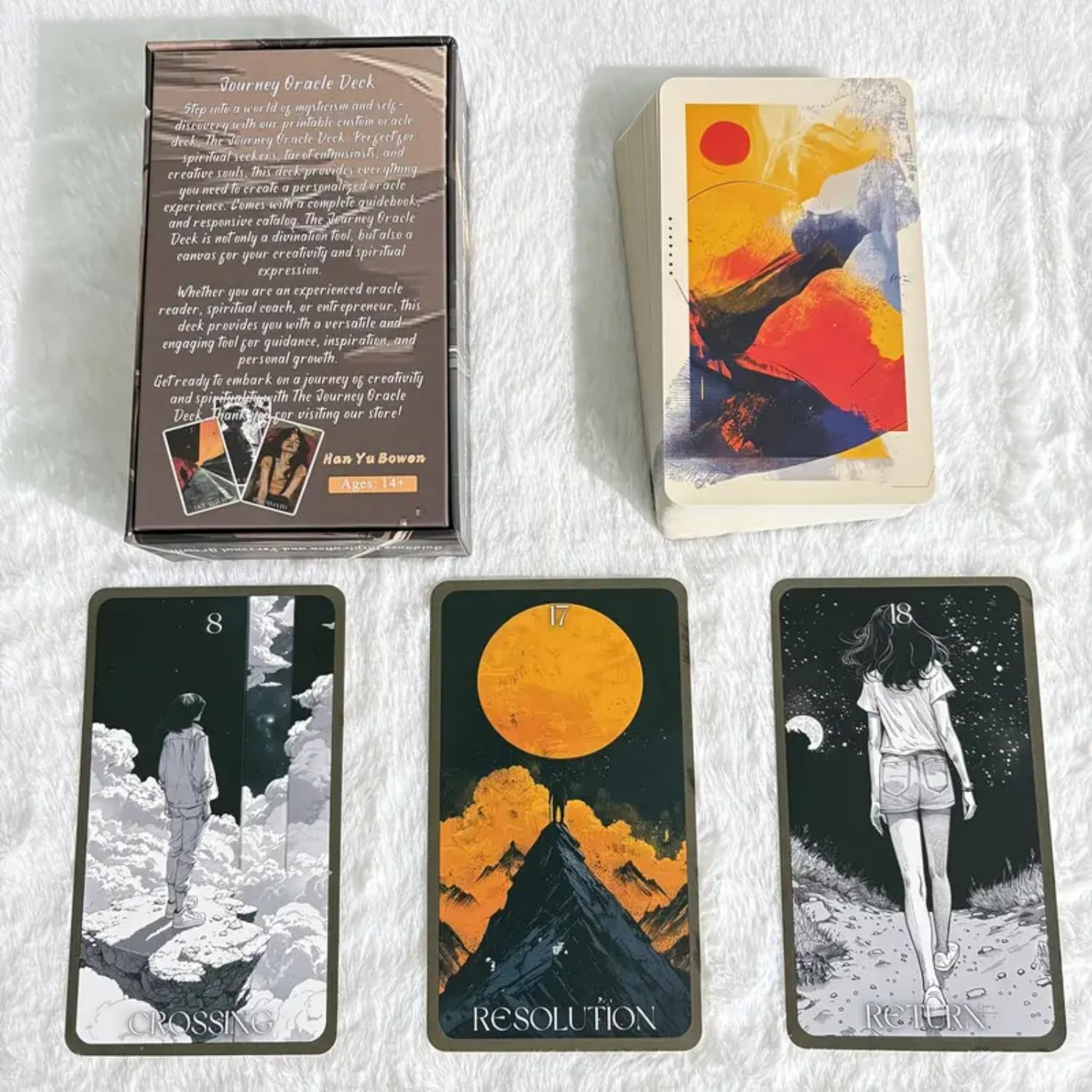 GZSYXHJYXGS Journey Oracle card size shows portable meditation tool