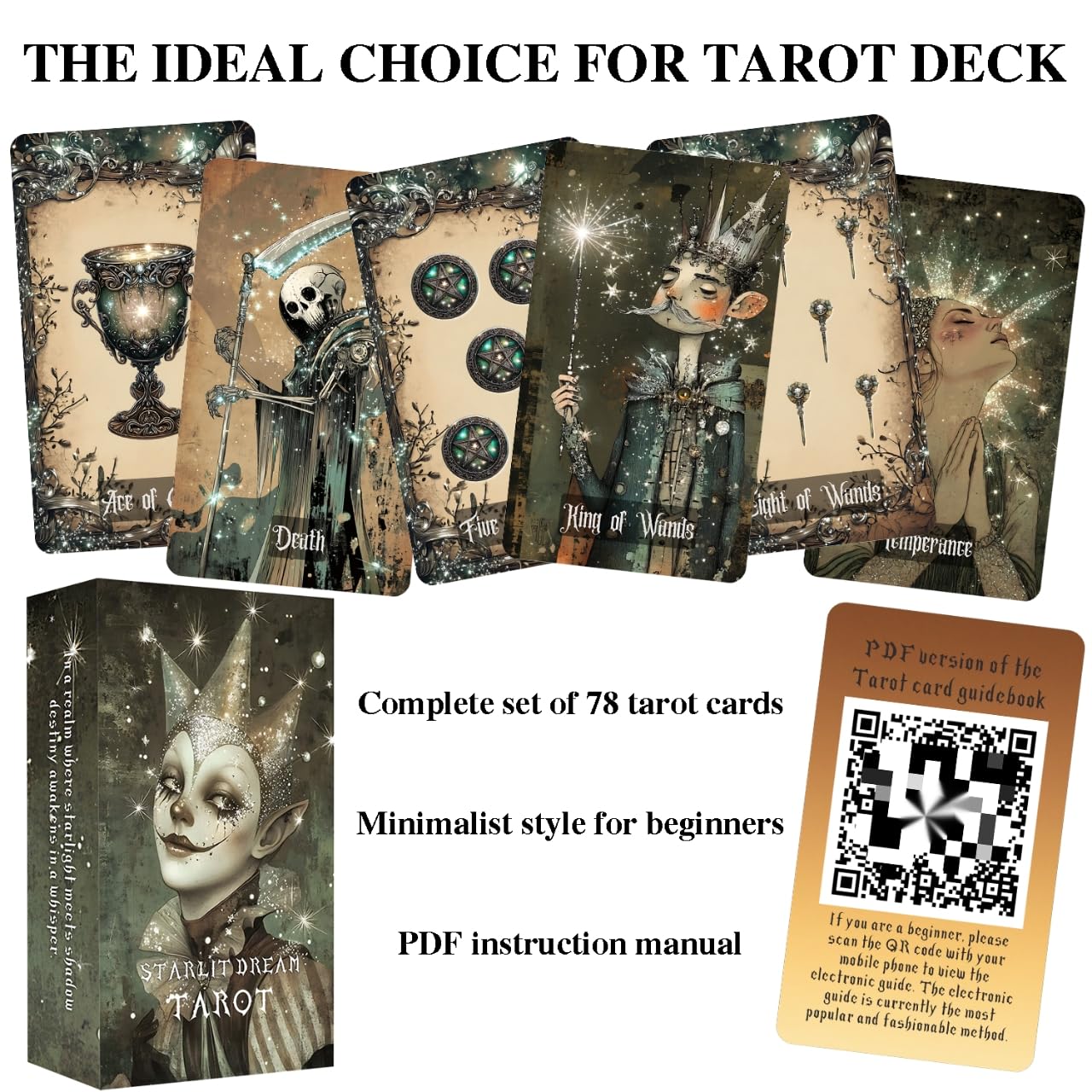 GZSYXHJYXGS Starlight Dream Tarot dreamlike minimalist art enhances readings