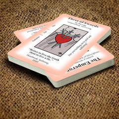 GZSYXHJYXGS tarot cards display meanings and keywords for quick study.